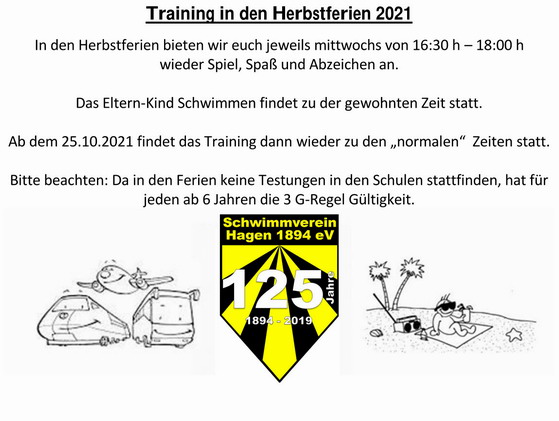 Training in den Herbstferien 2021