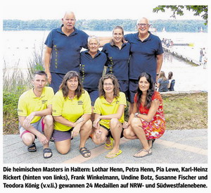  Foto mit Masters bei Freiwasser-Meisterschaften in Haltern am See